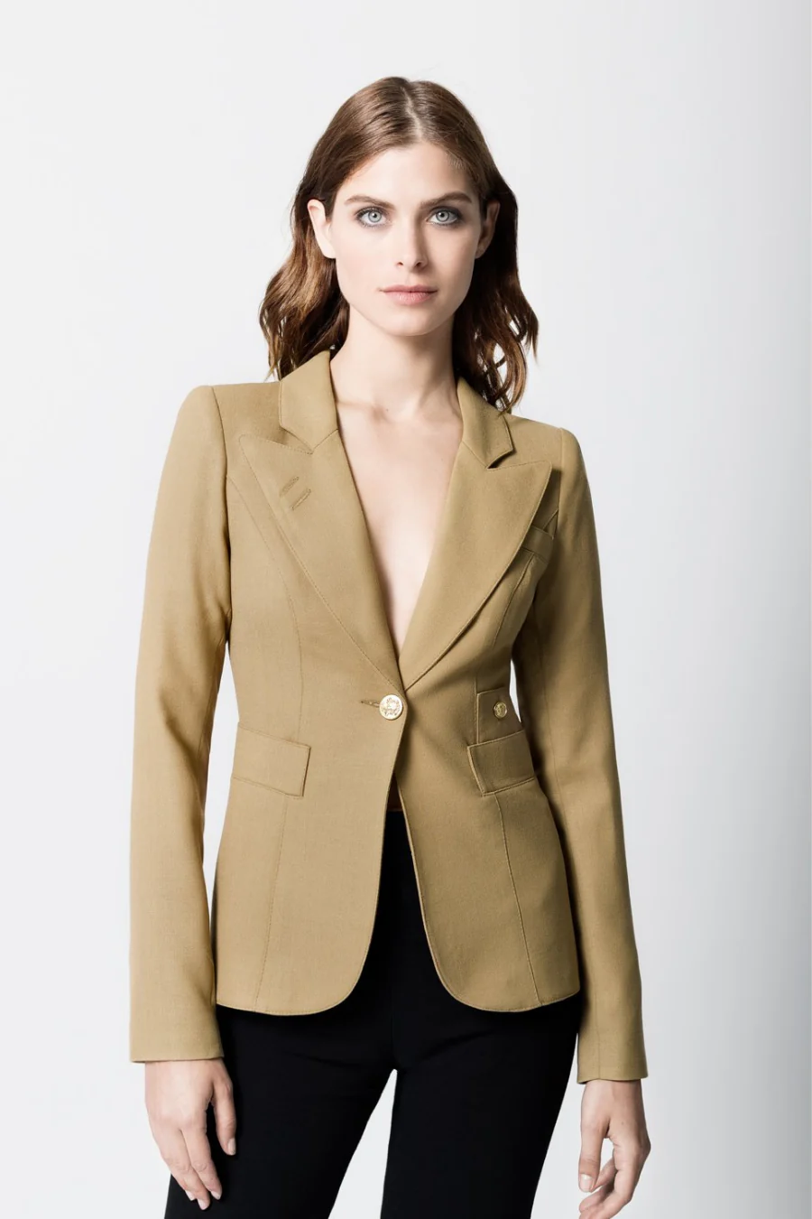 Classic Duchess Blazer Camel - Image 4