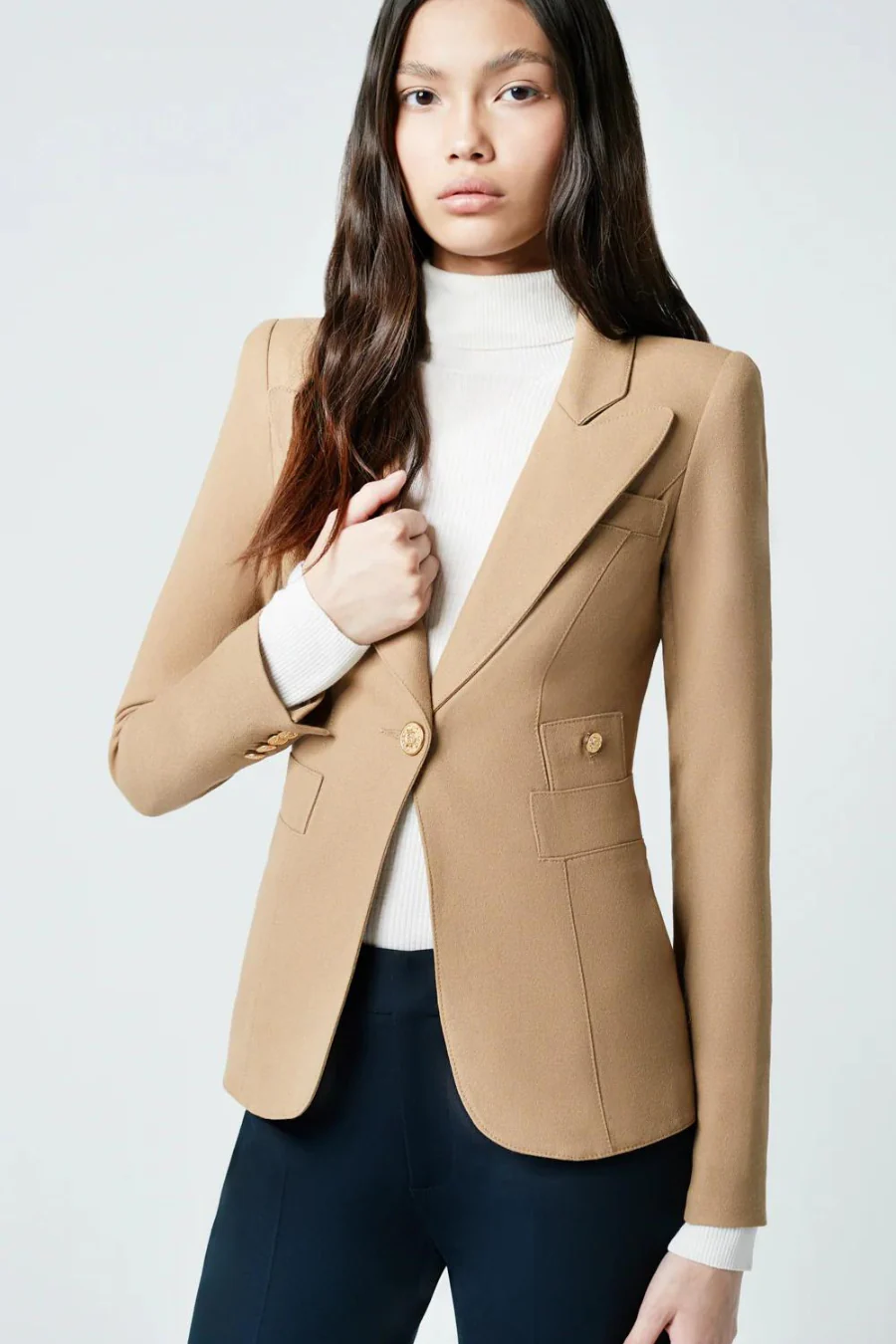 Classic Duchess Blazer Camel - Image 7