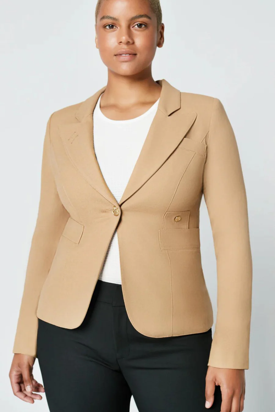 Classic Duchess Blazer Camel - Image 9