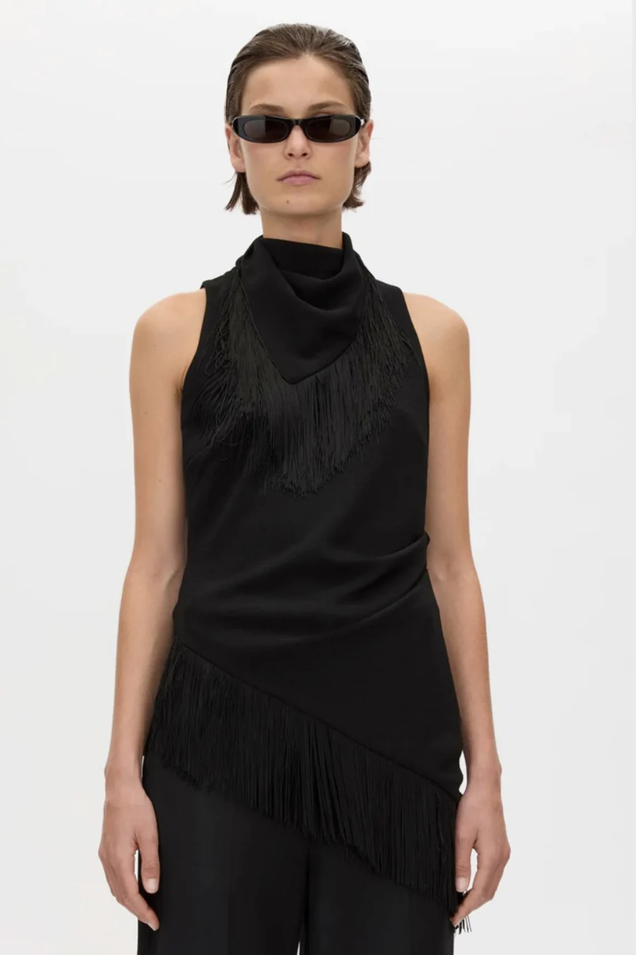Dune Fringe Top Black - Image 3