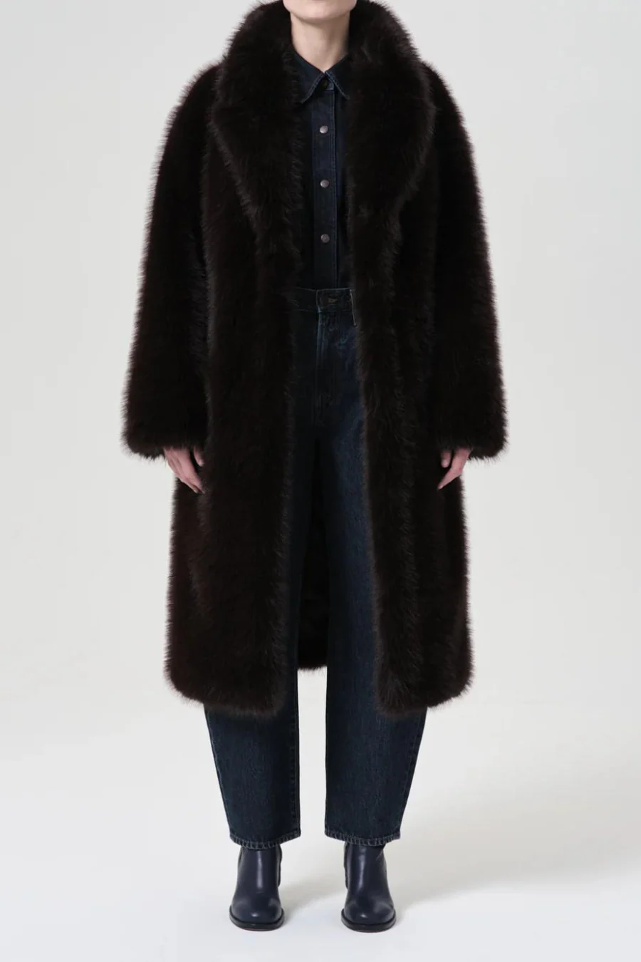 Ebony Shearling Coat Infusion - Image 3