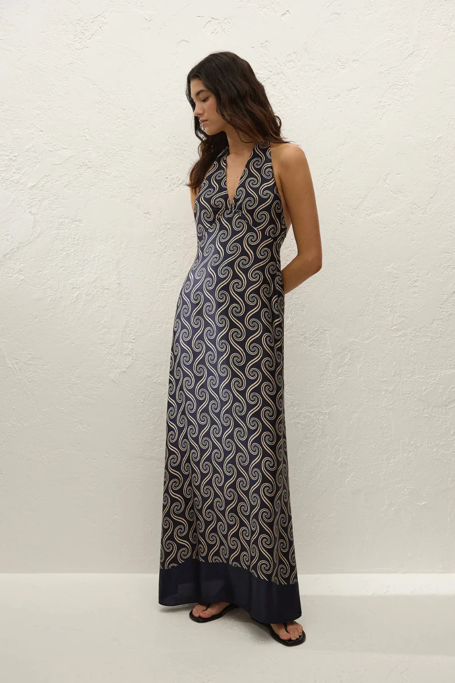 Elidia Maxi Dress Juanita Swirl Indigo - Image 3