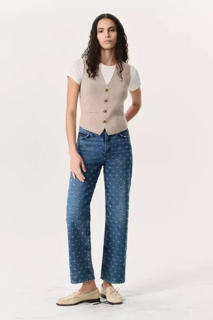Ella Vest Dark Taupe - Image 3