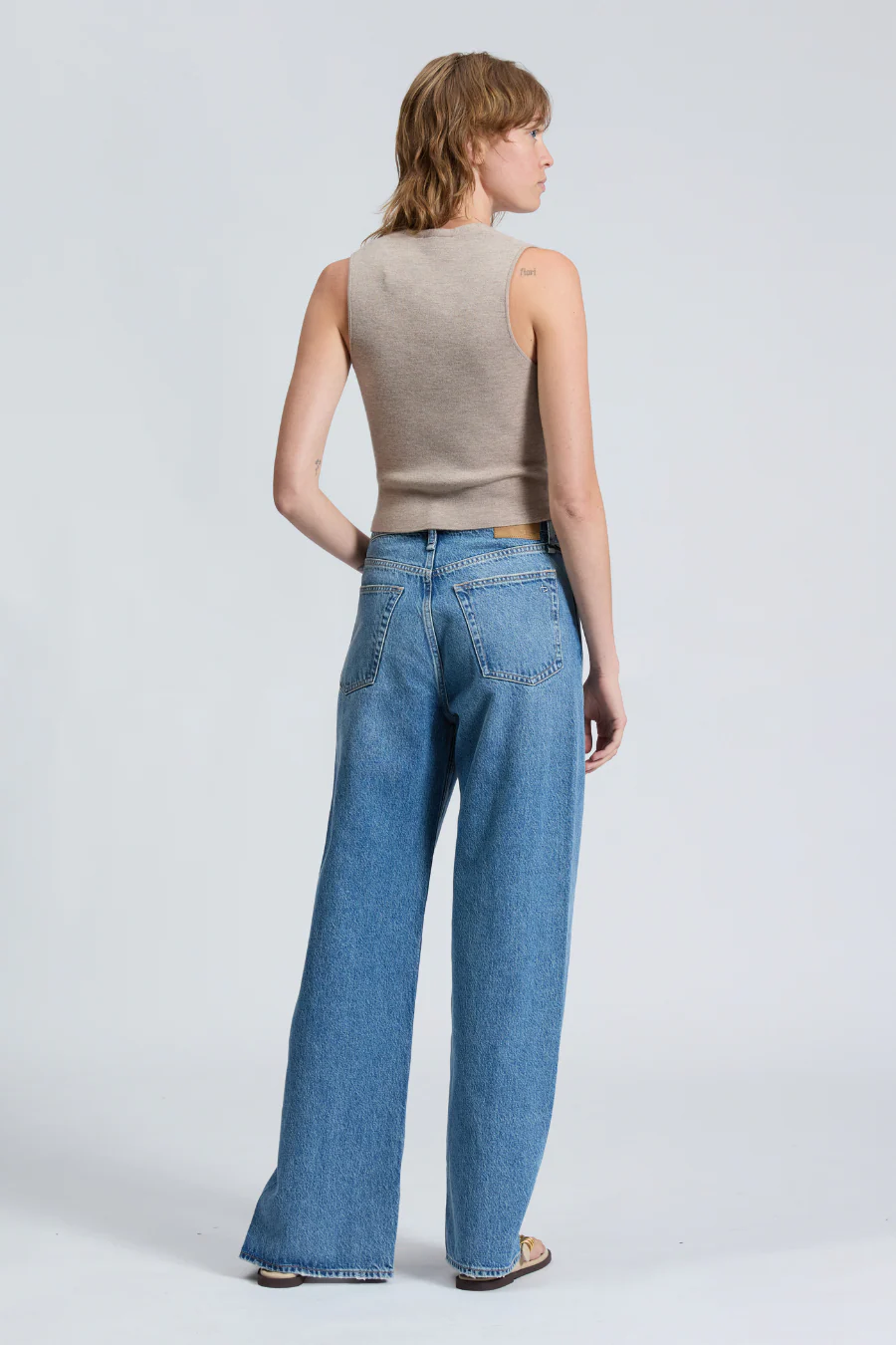 Ella Vest Dark Taupe - Image 6
