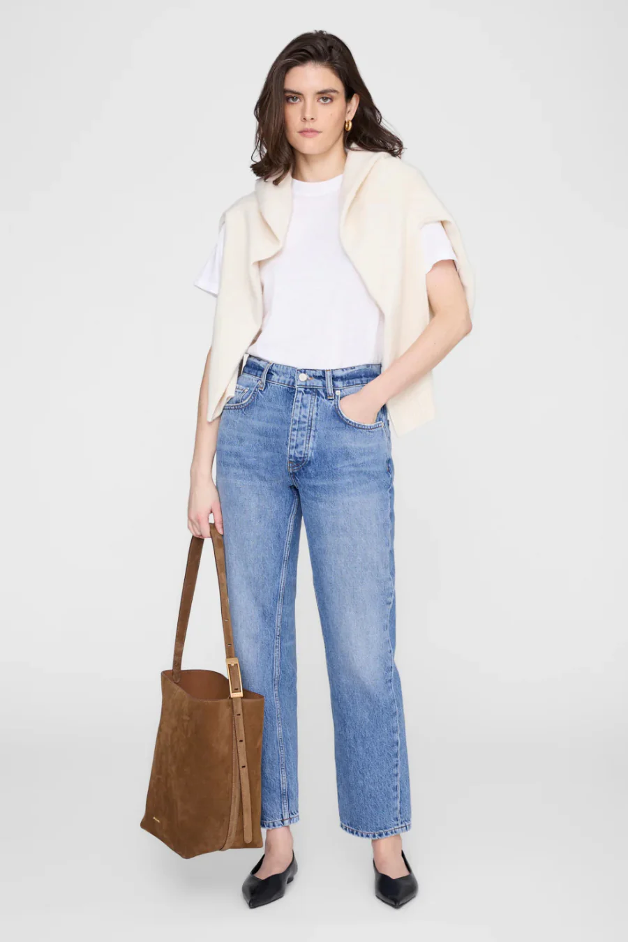 Elly Bucket Bag Suede Tobacco - Image 2