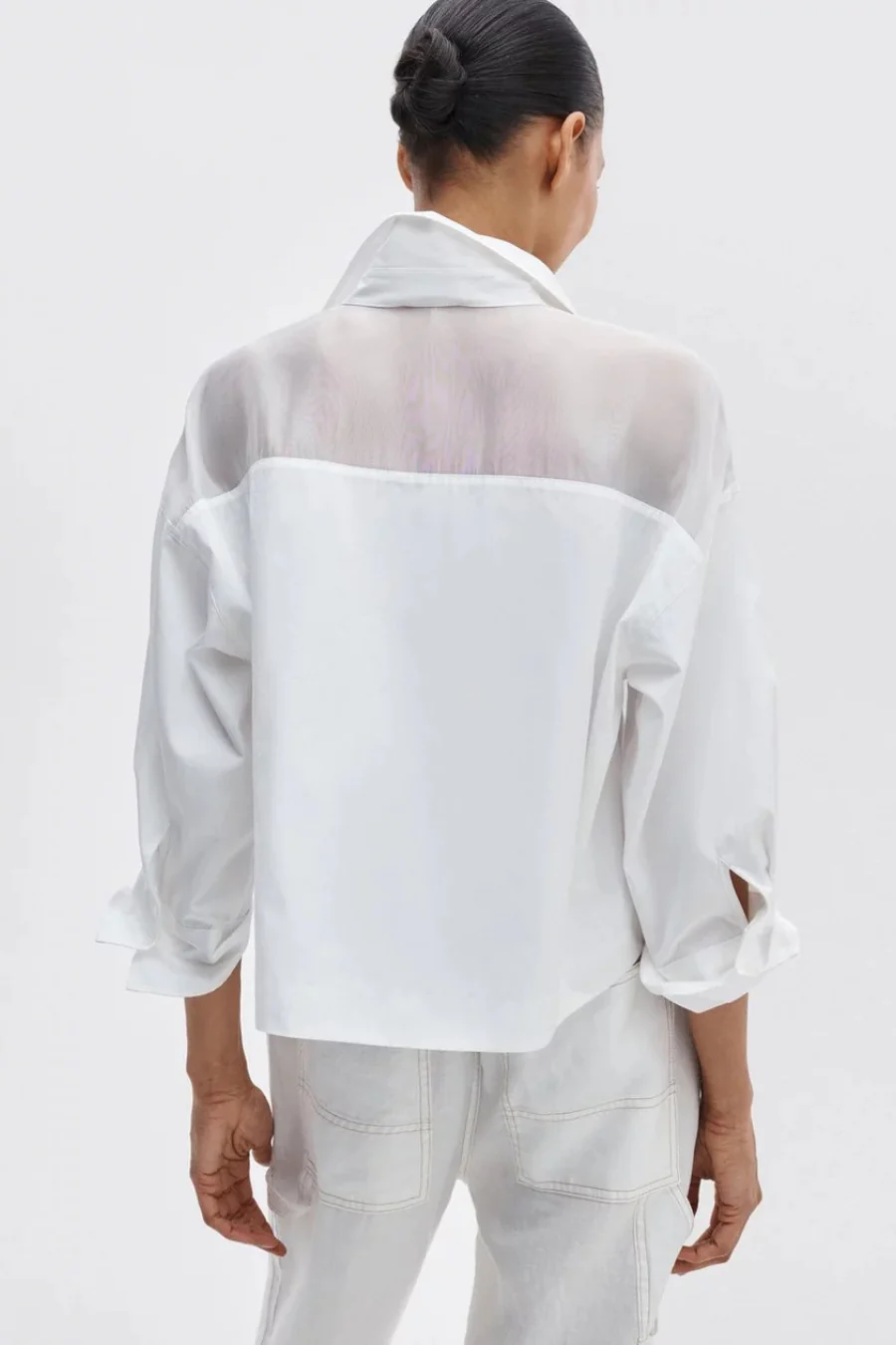 Elly Short Sleeve Shirt White - Image 2
