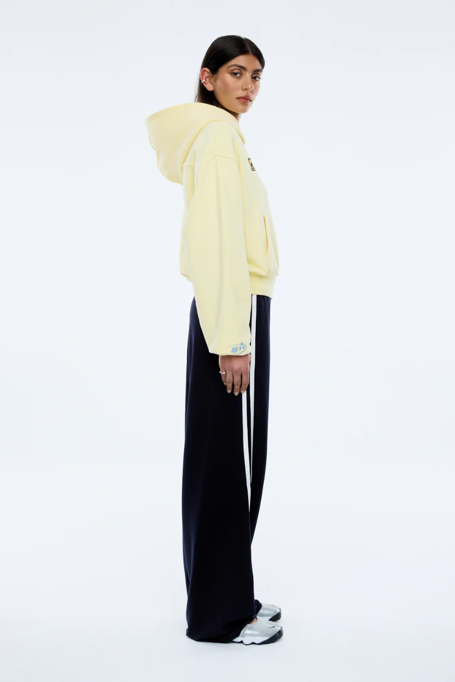 Ena Sports Zip Through Hoodie Lemon - Image 2