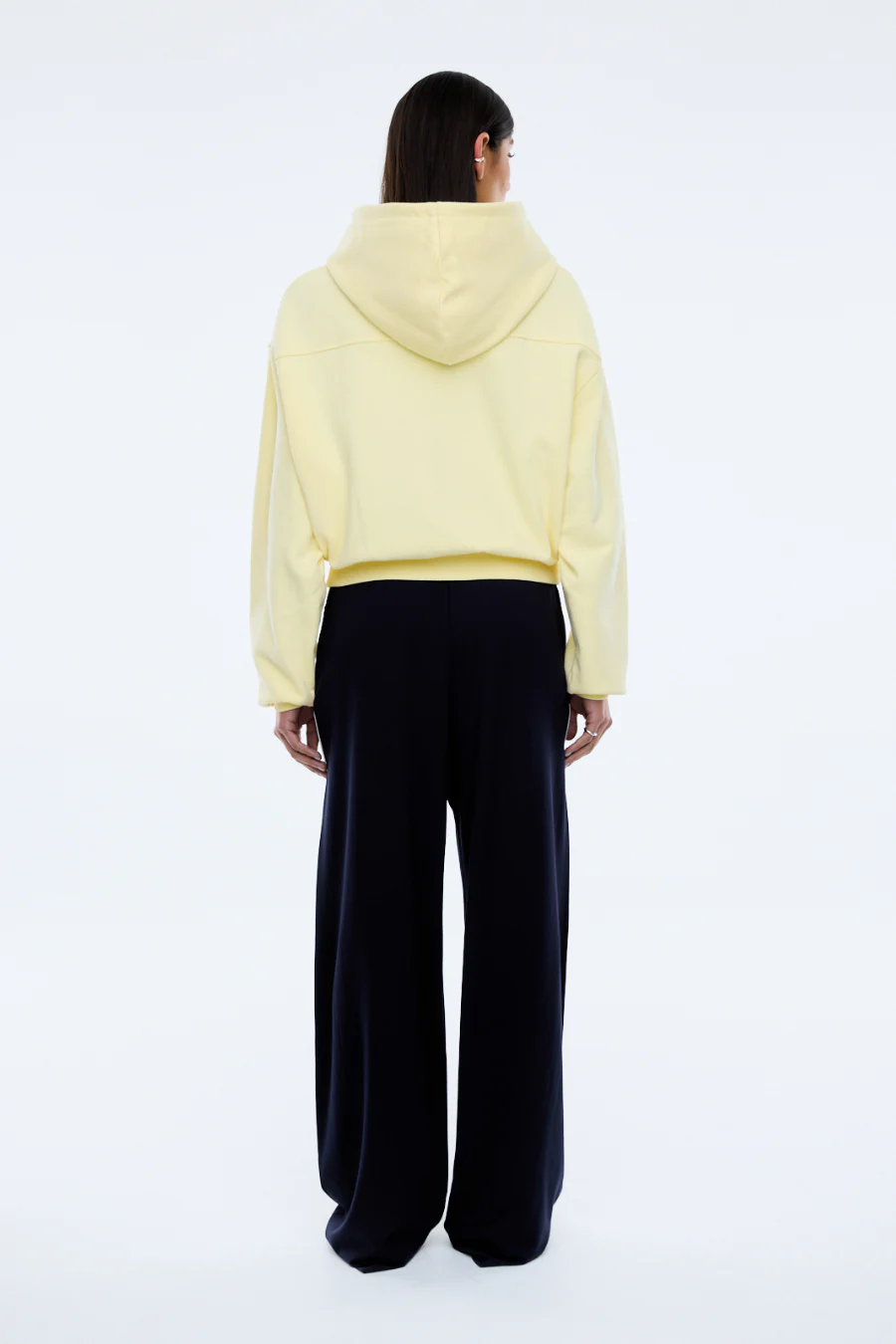 Ena Sports Zip Through Hoodie Lemon - Image 3