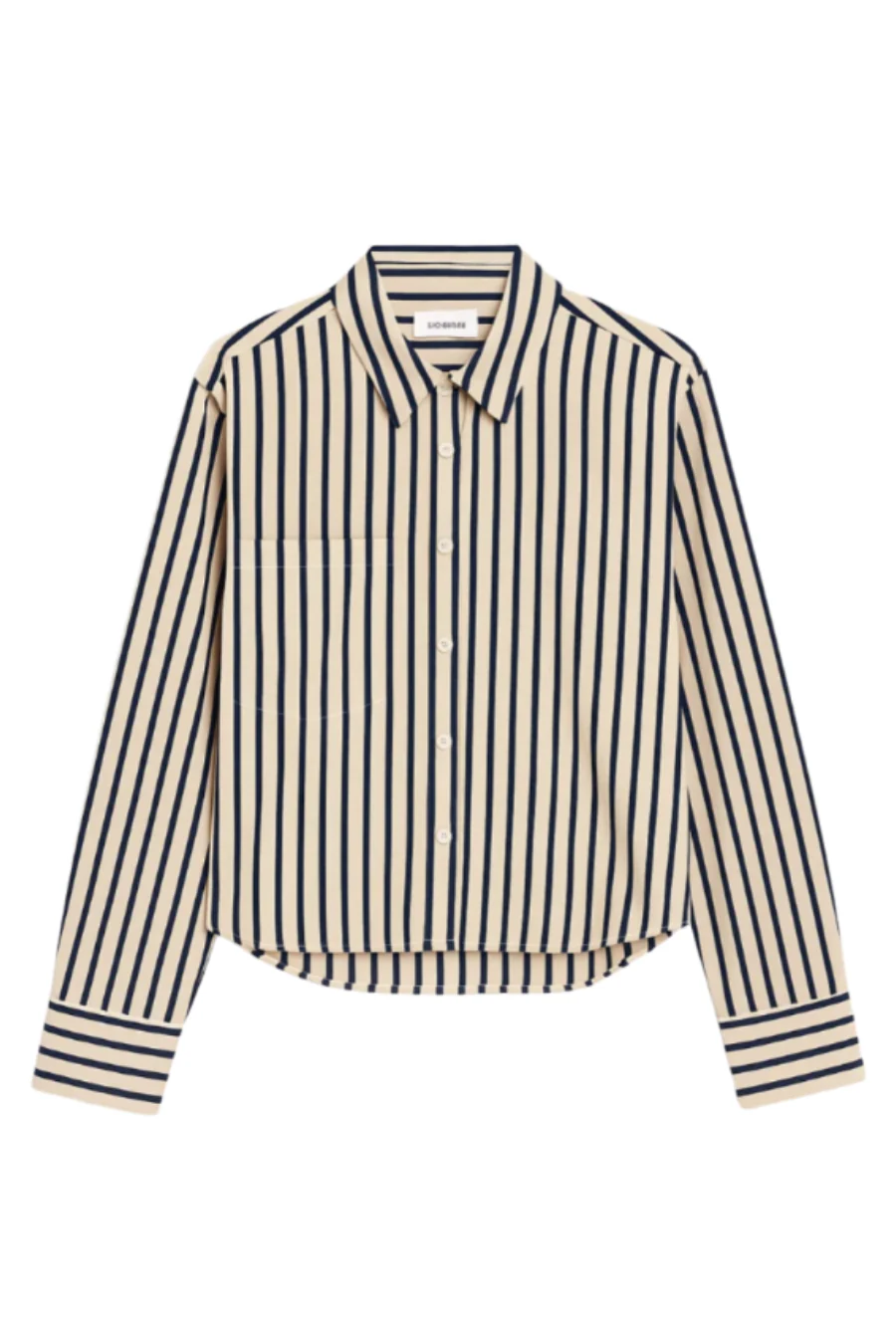Essie Cropped Shirt Maritime Stripe - Image 3