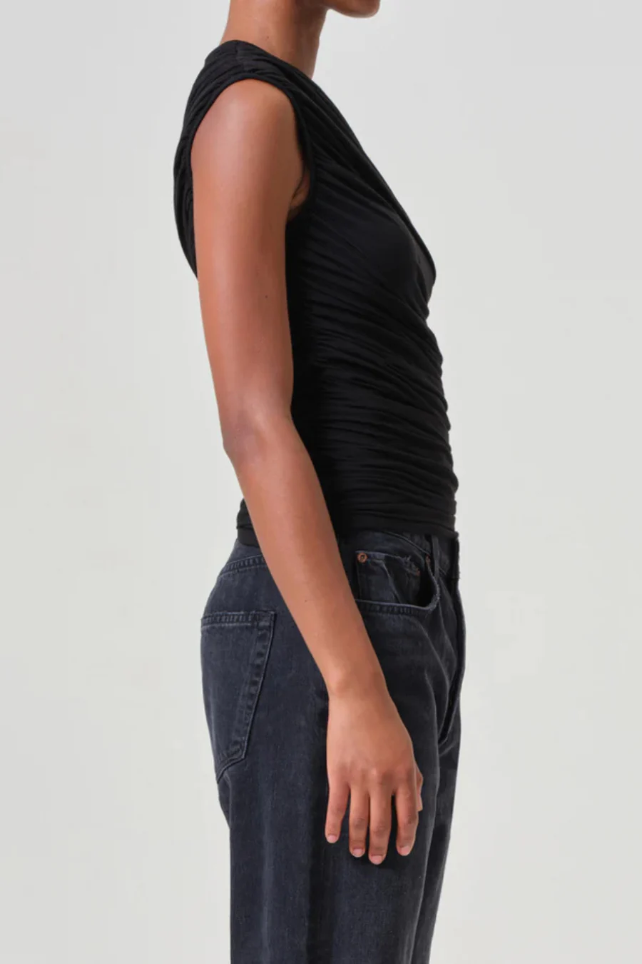 Ester Twist Tank Black - Image 3