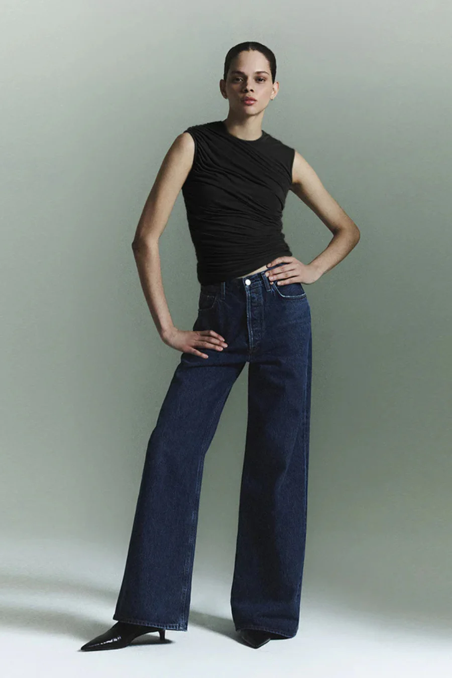 Ester Twist Tank Black - Image 5