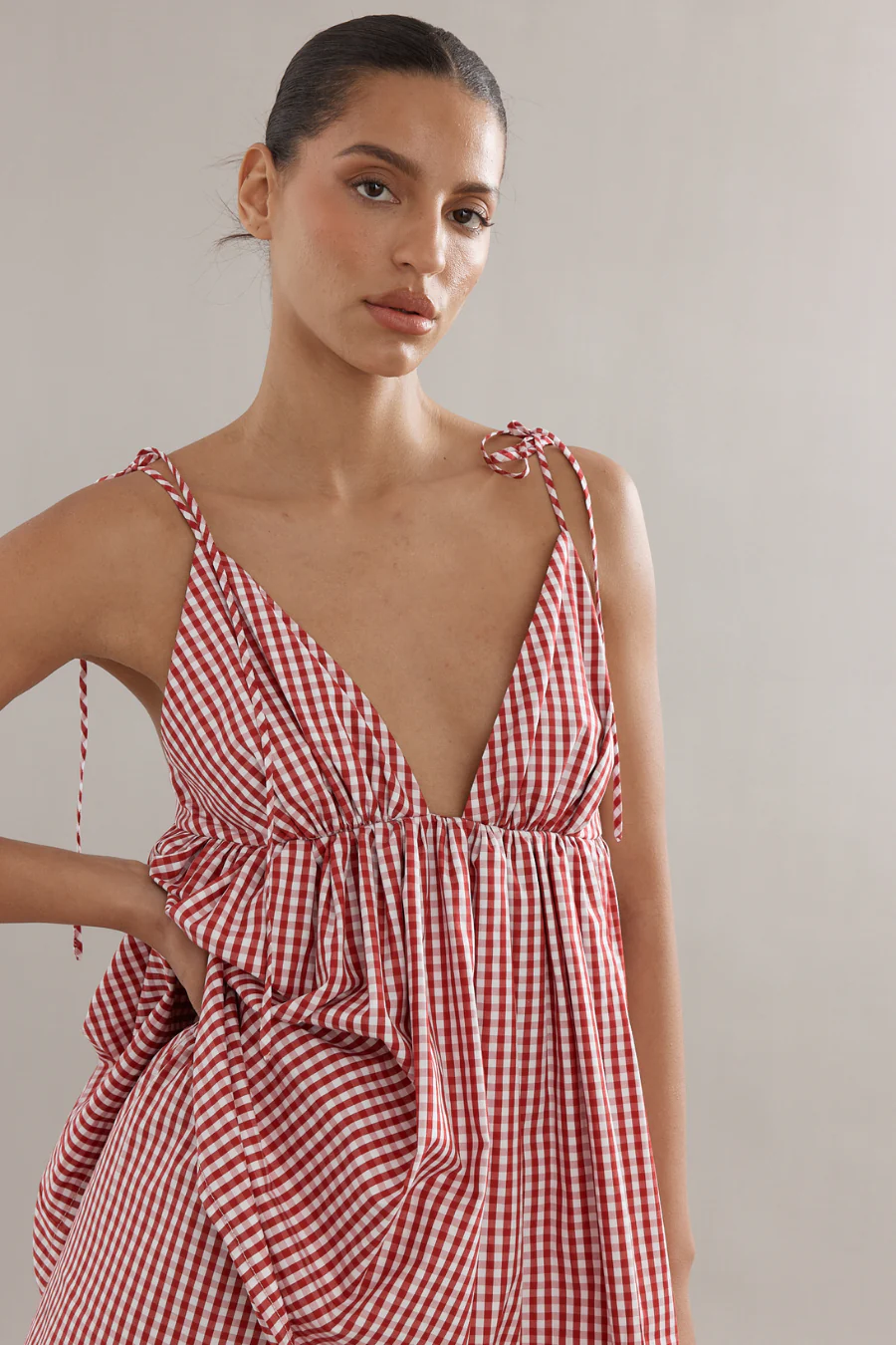 Esther Top Red Gingham - Image 3