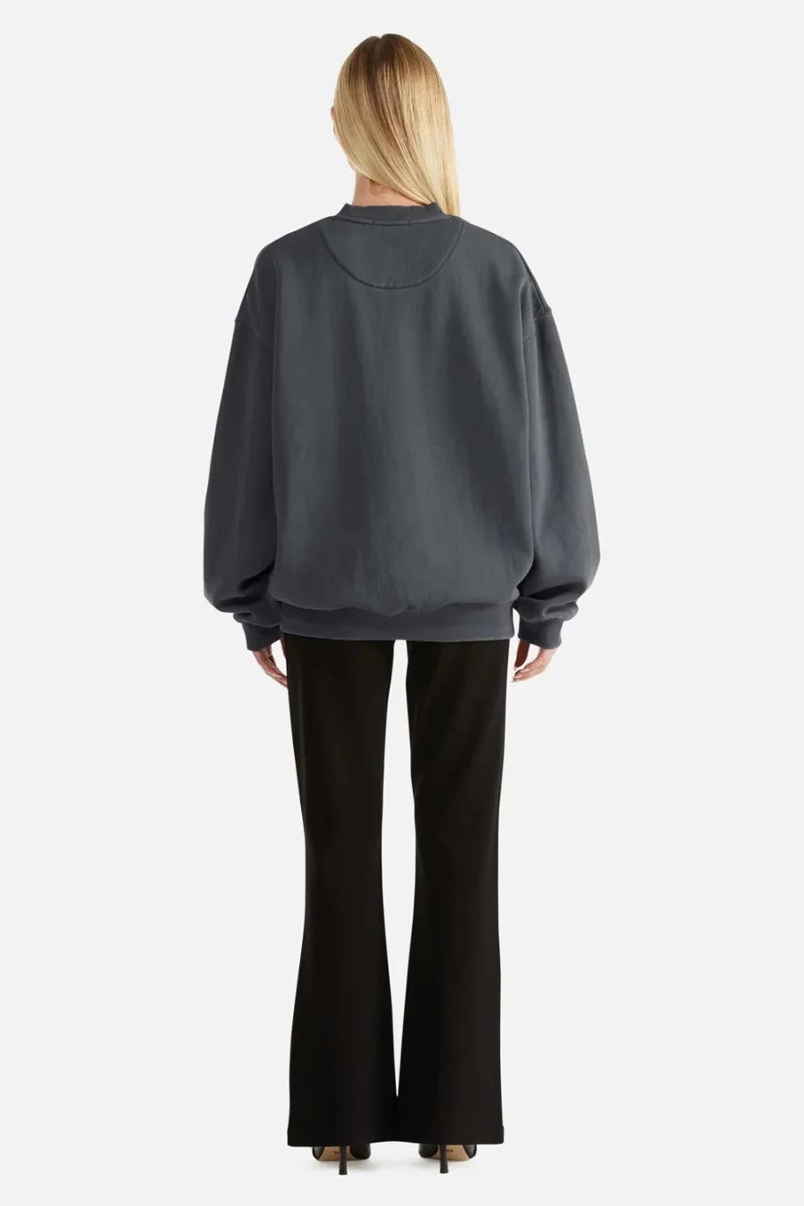 Faded Sweatshirt Washed Black - Image 2