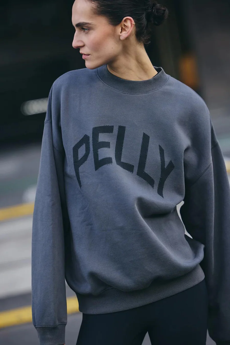 Faded Sweatshirt Washed Black - Image 4