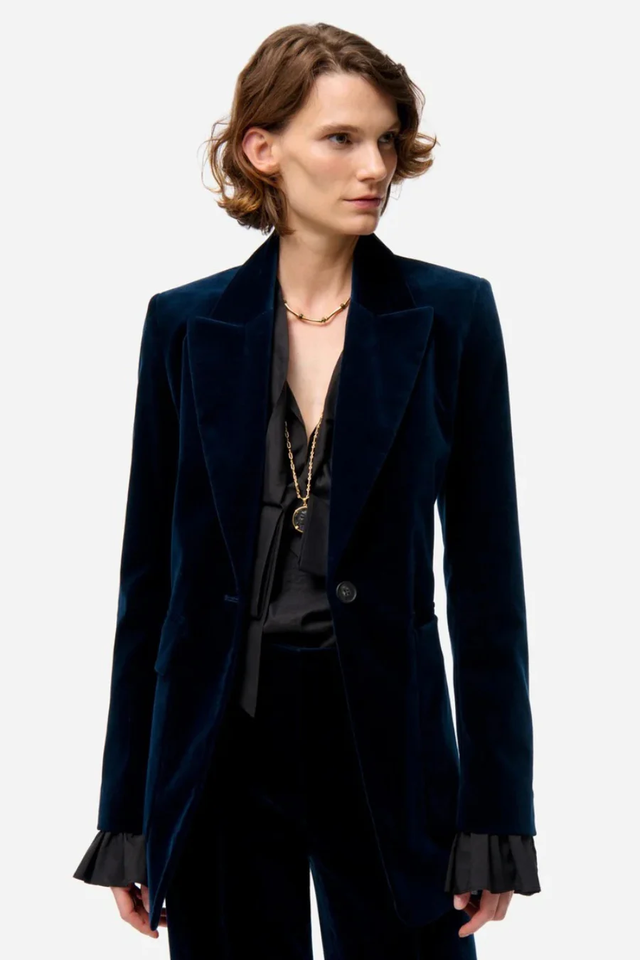 Floea Blazer Petrol Blue - Image 3