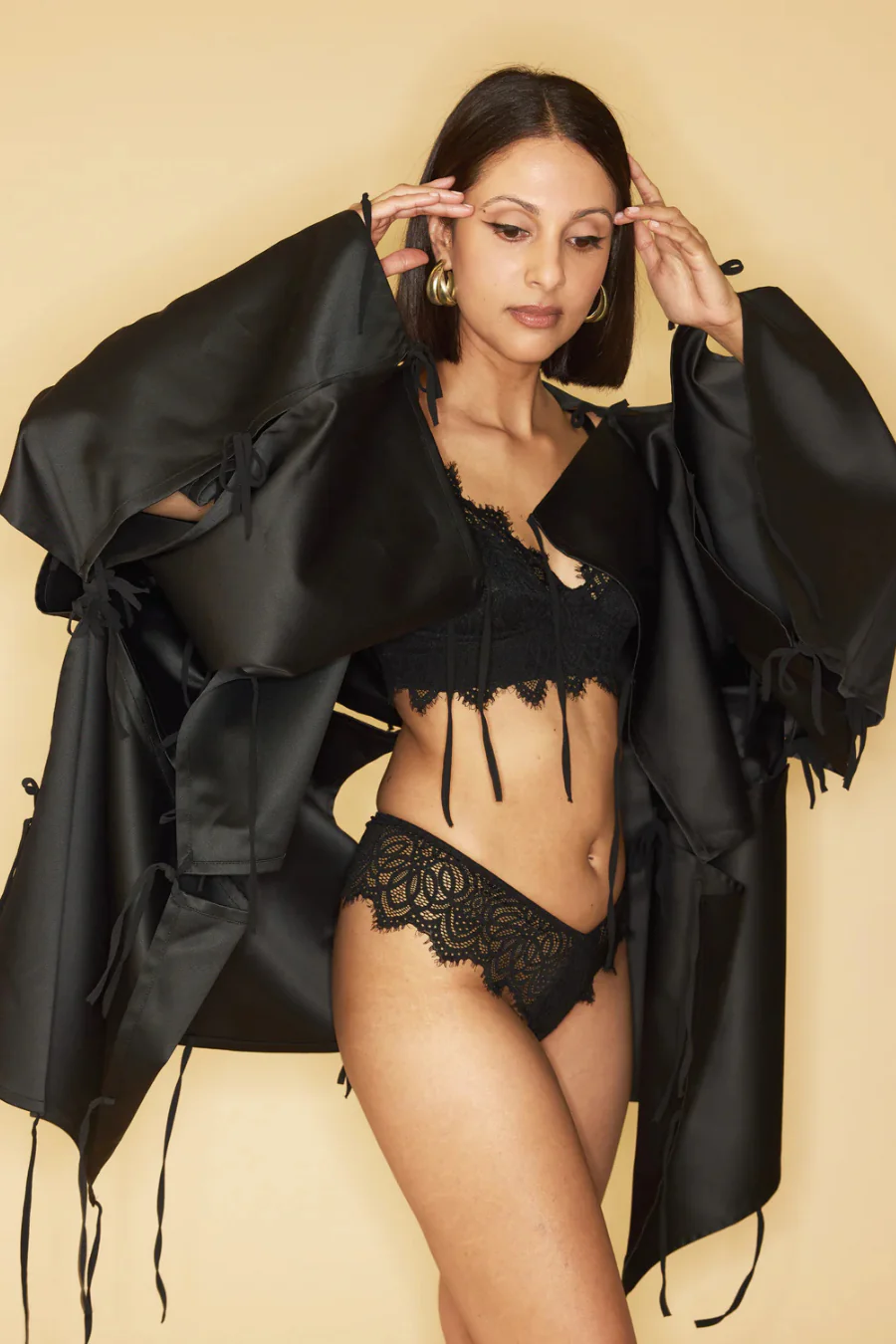 Frenchy Lace Knicker Black - Image 3