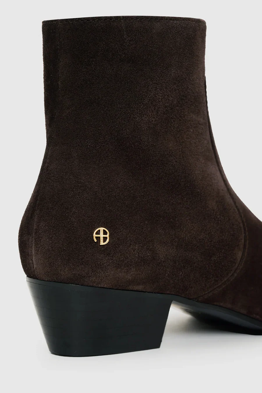 Freya Flat Boots Dark Brown Suede - Image 5