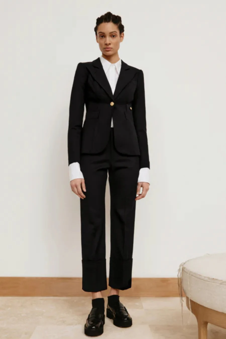 Full Back Duchess Blazer Deep Black - Image 3
