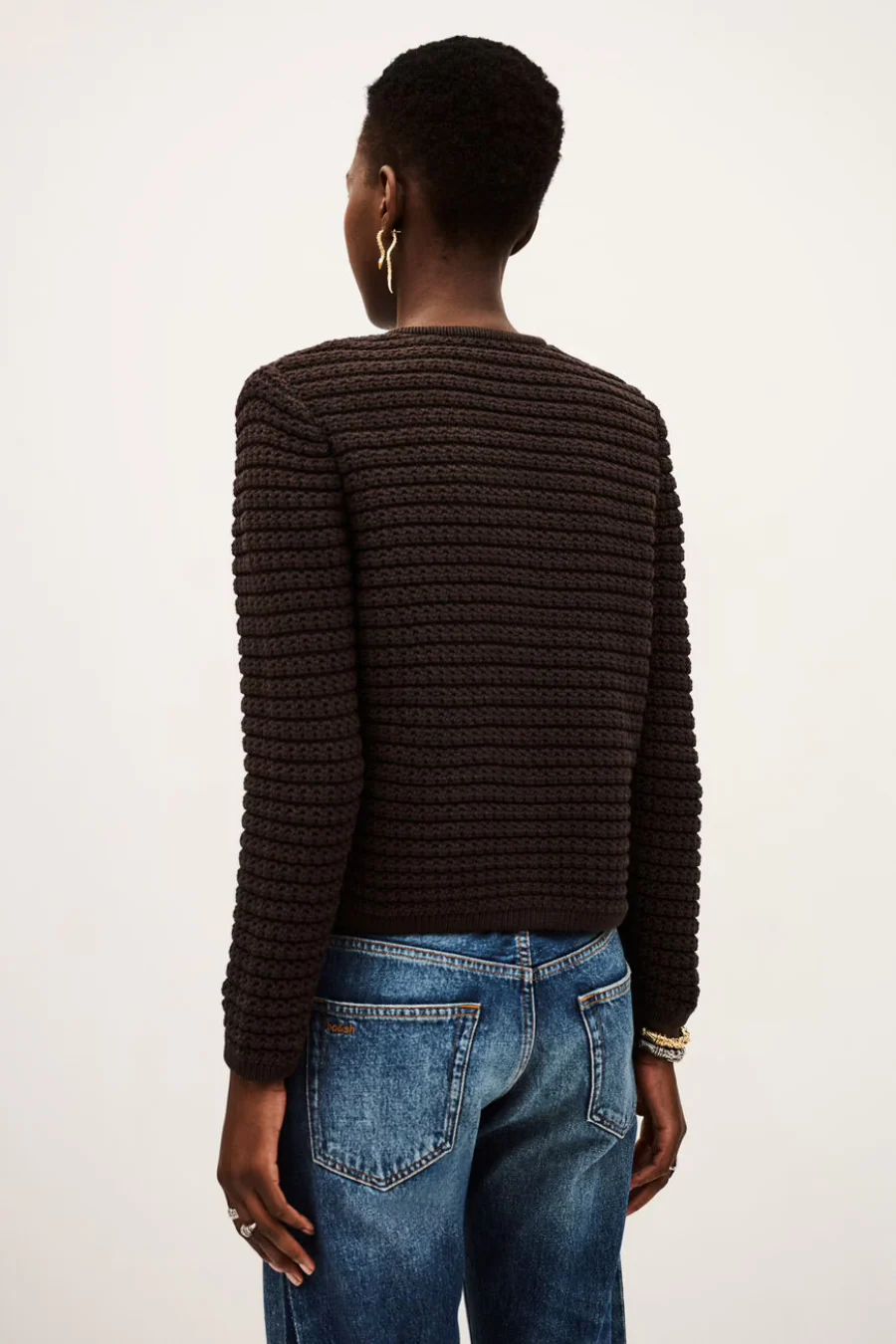 Gaspard Cardigan Chocolate - Image 2