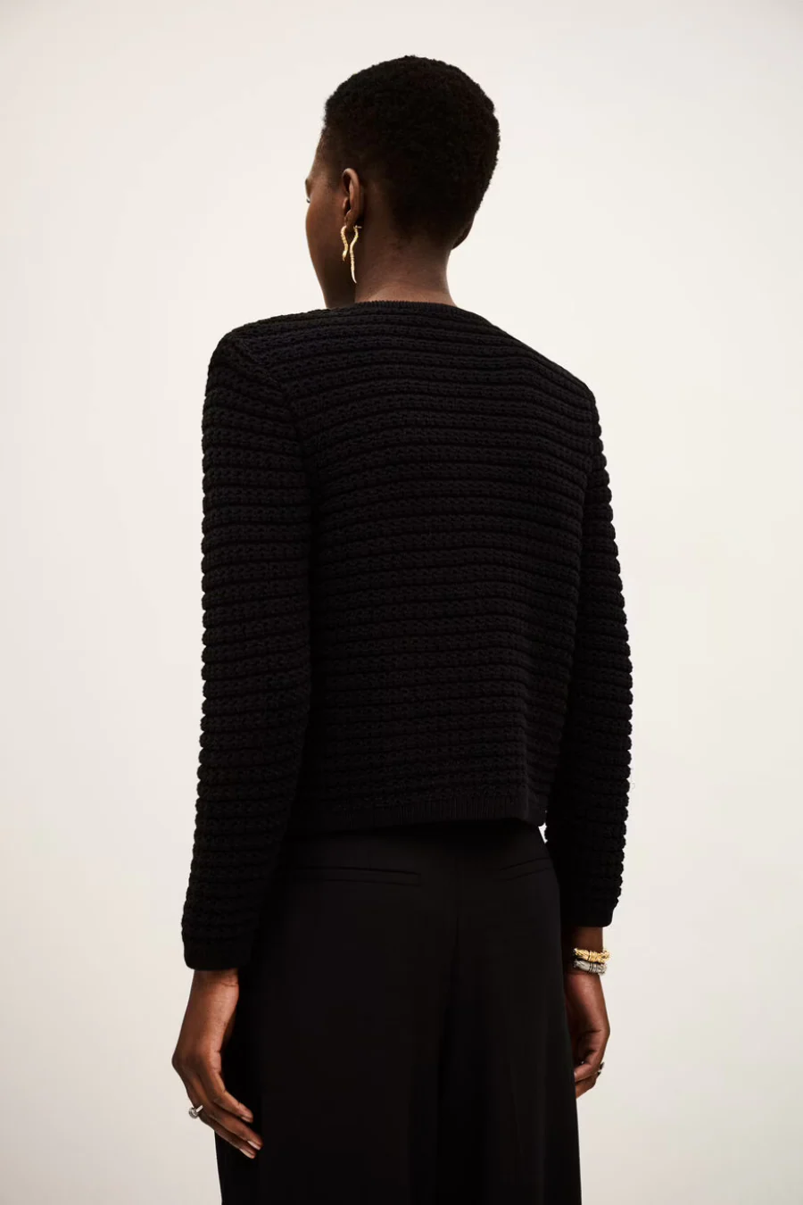 Gaspard Cardigan Noir - Image 3