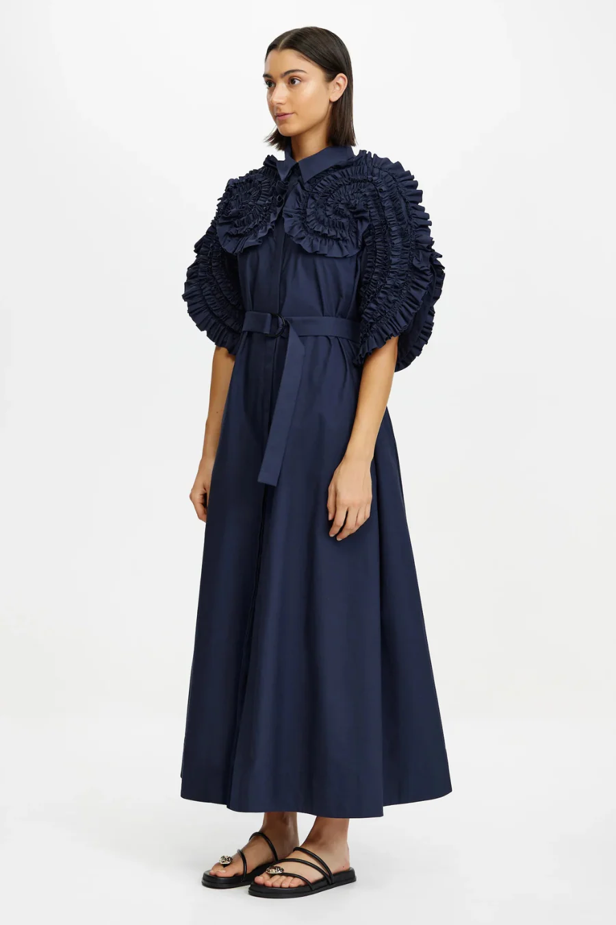 Gedney Midi Dress Deep Sapphire - Image 3