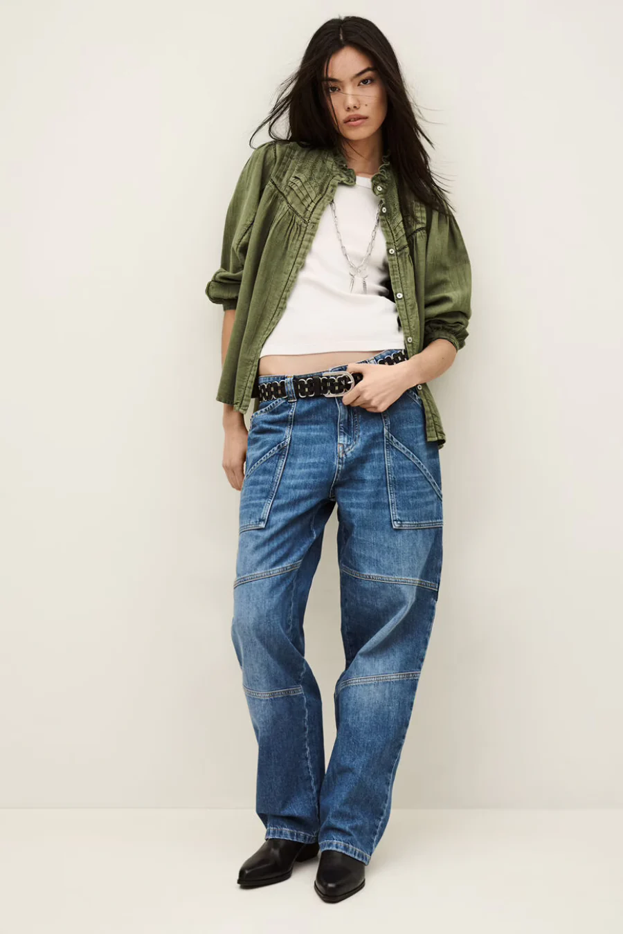 Gilda Blouse Khaki - Image 3
