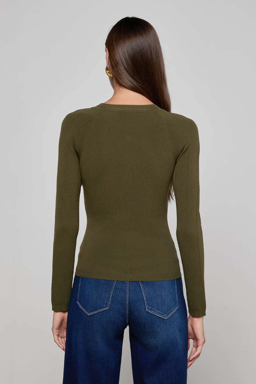 Gretchen Pullover Olive/ Gold - Image 2