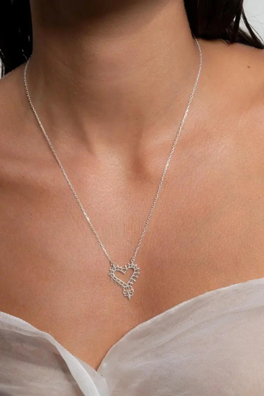 Gypsy Love Necklace Silver - Image 3