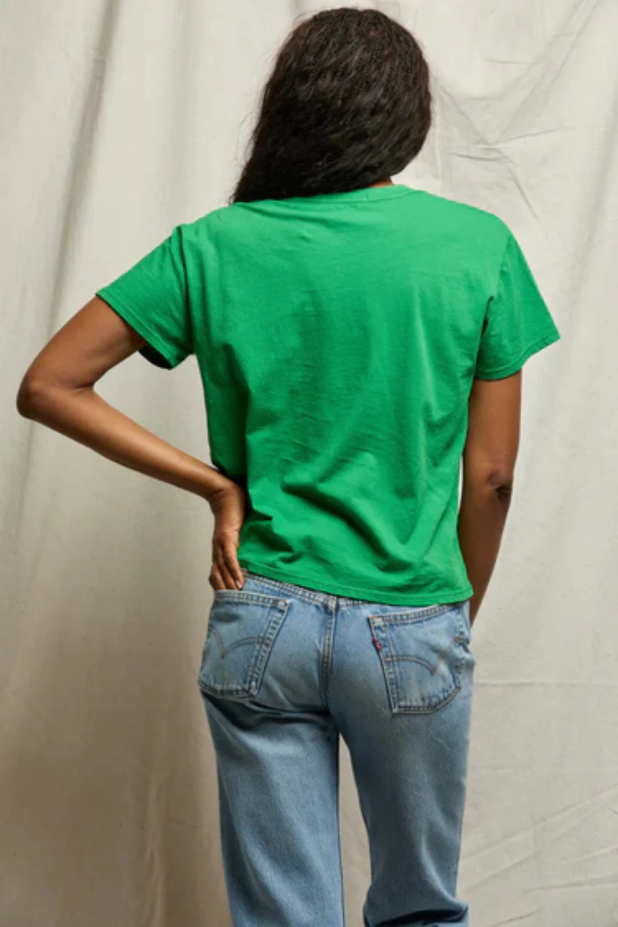 Harley Cotton Boxy Crew Tee Grass - Image 2