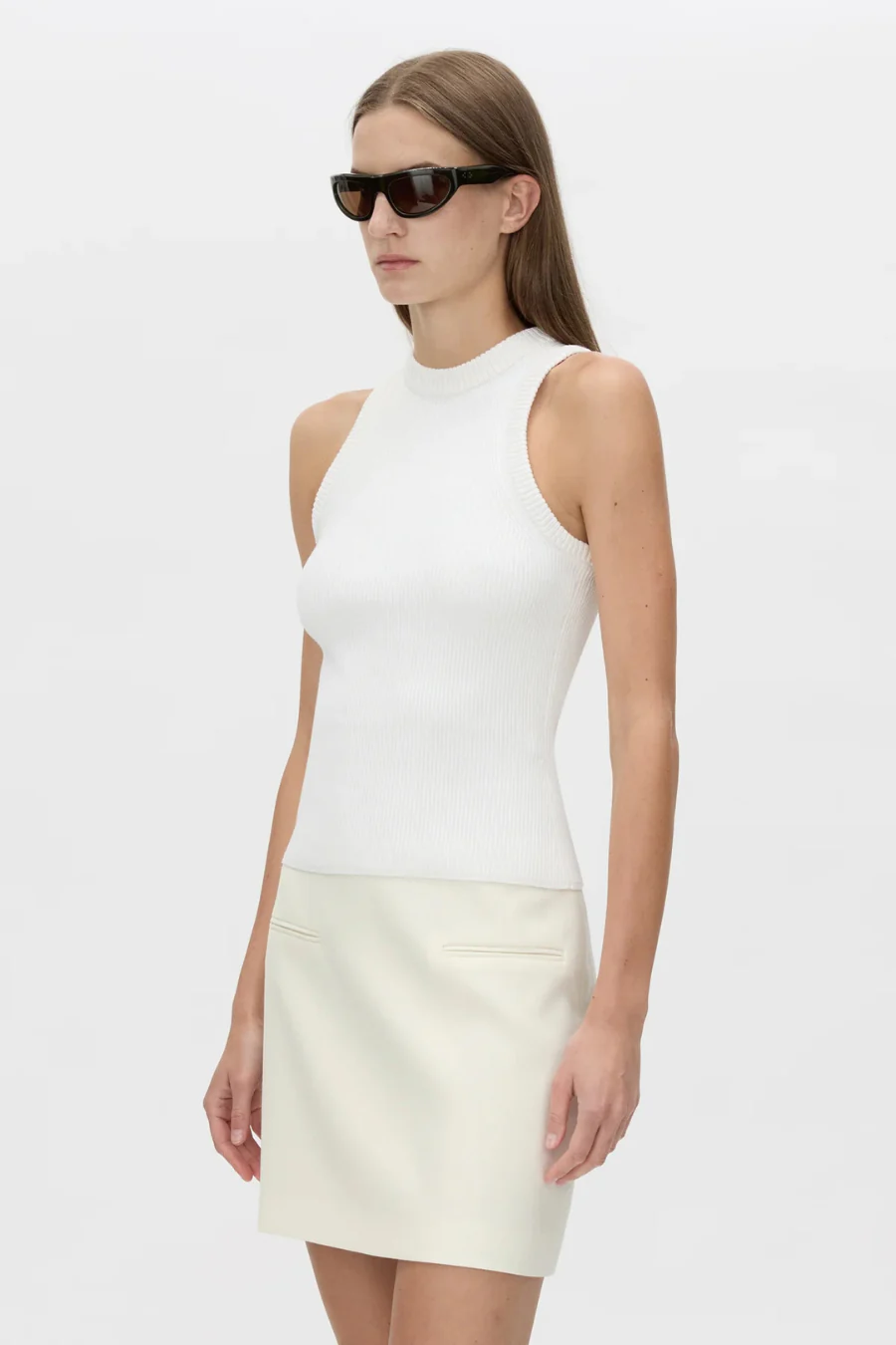 Harrison Knit Tank Porcelain - Image 2
