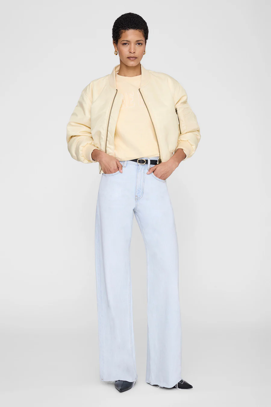 Harry Shrunken Sweatshirt Butter Yellow - Image 3