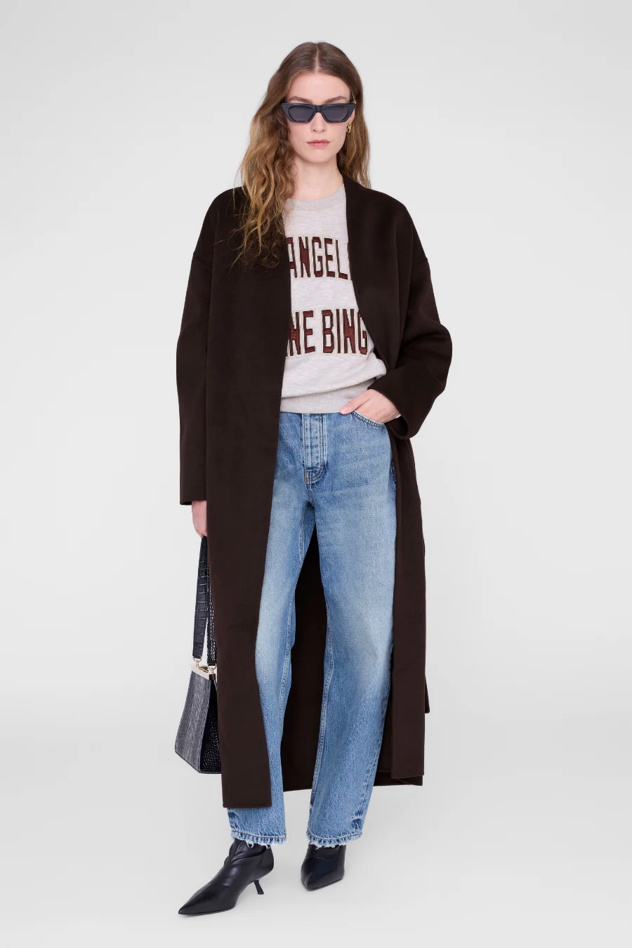 Harry Shrunken Sweatshirt LA Oatmeal Melange - Image 3