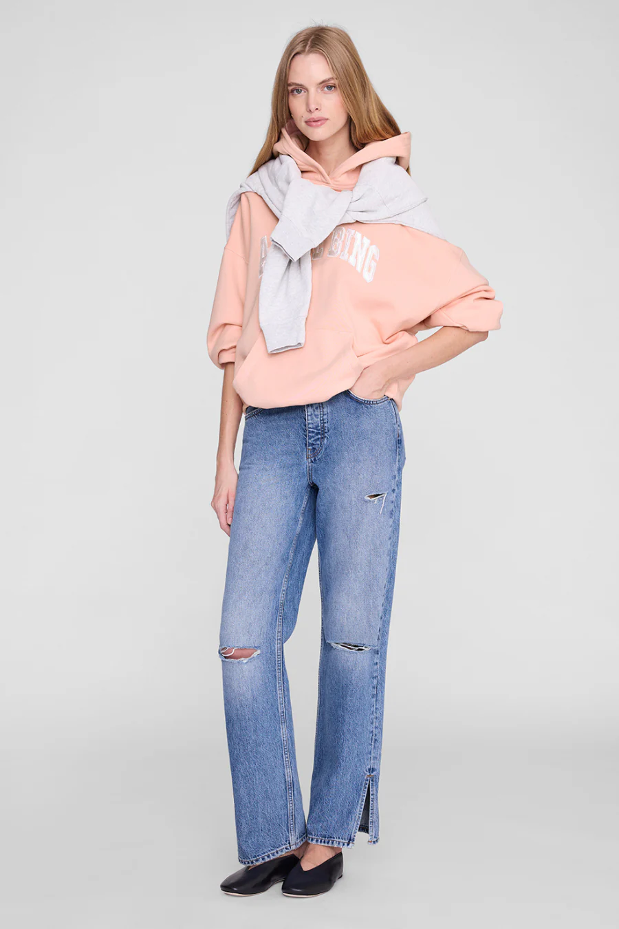 Harvey Sweatshirt Anine Bing Coral Pink - Image 2