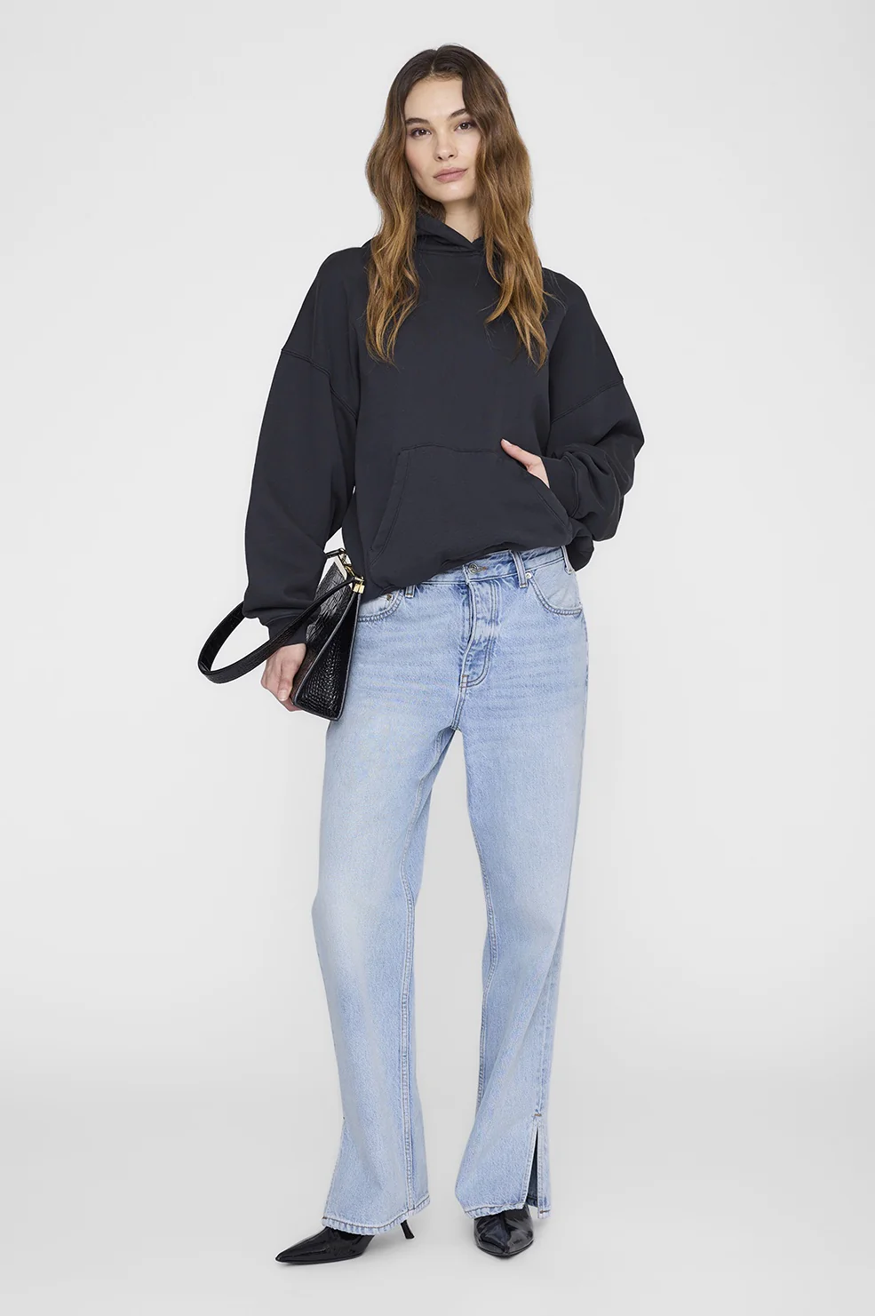 Harvey Sweatshirt Stencil Vintage Black