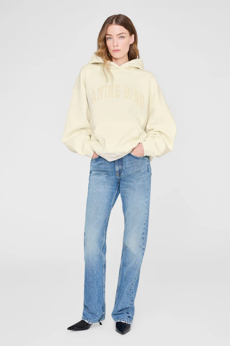 Harvey Sweatshirt Washed Cream
