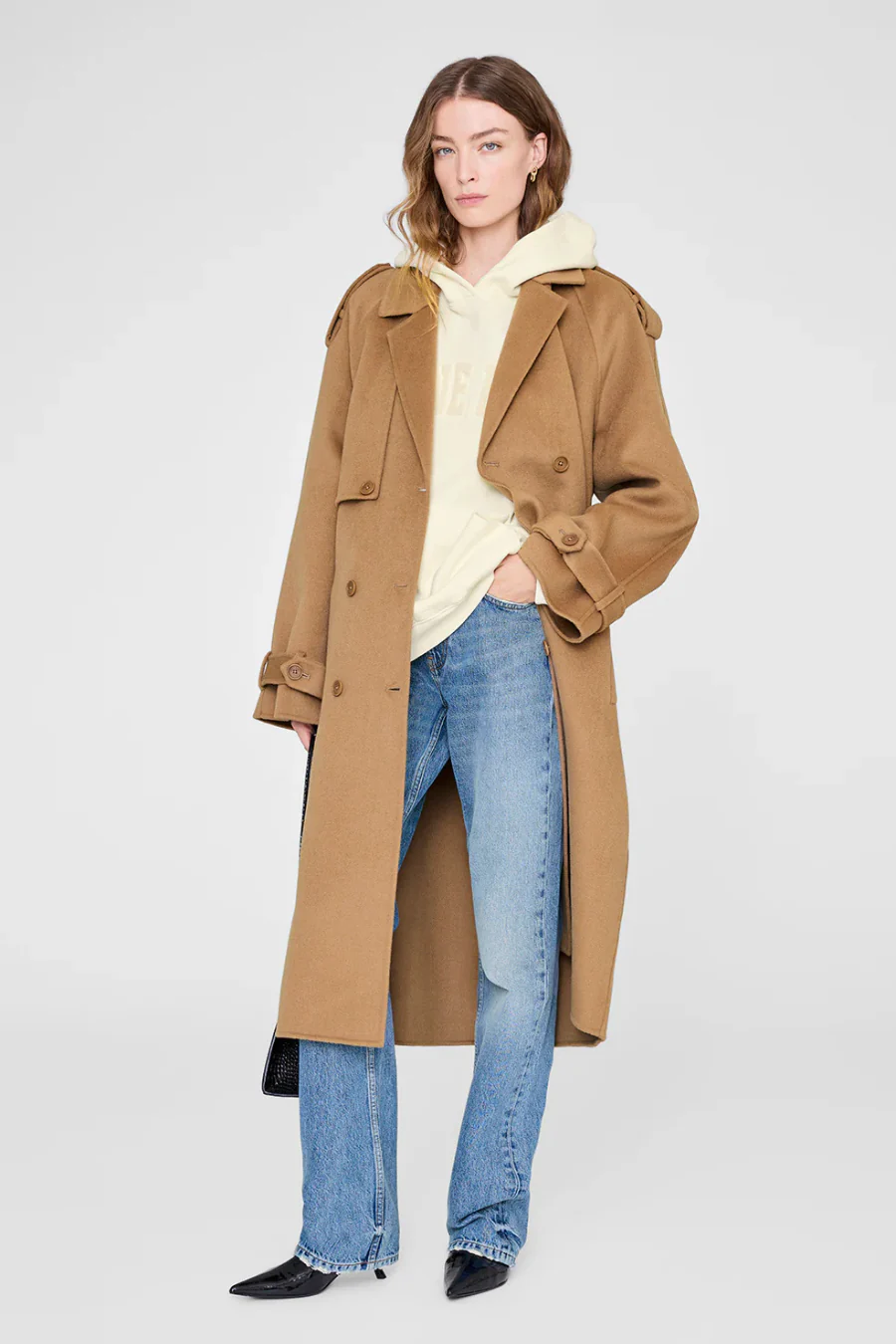 Harvey Sweatshirt Washed Cream - Image 3