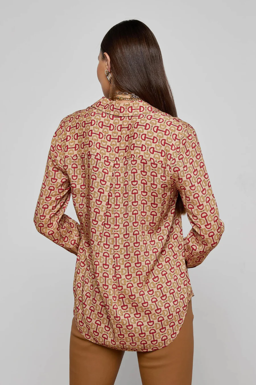 Holly Blouse All Over Horse Bit - Image 2