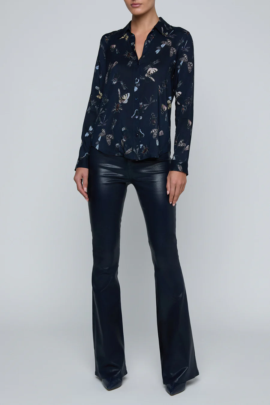 Holly Blouse Midnight Multi Beetles