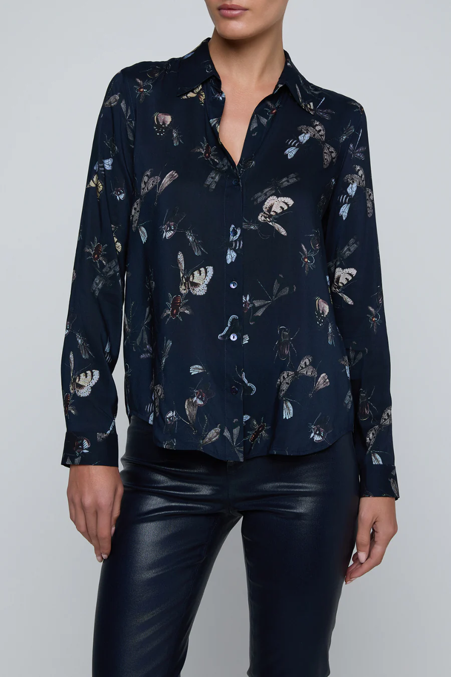 Holly Blouse Midnight Multi Beetles - Image 2