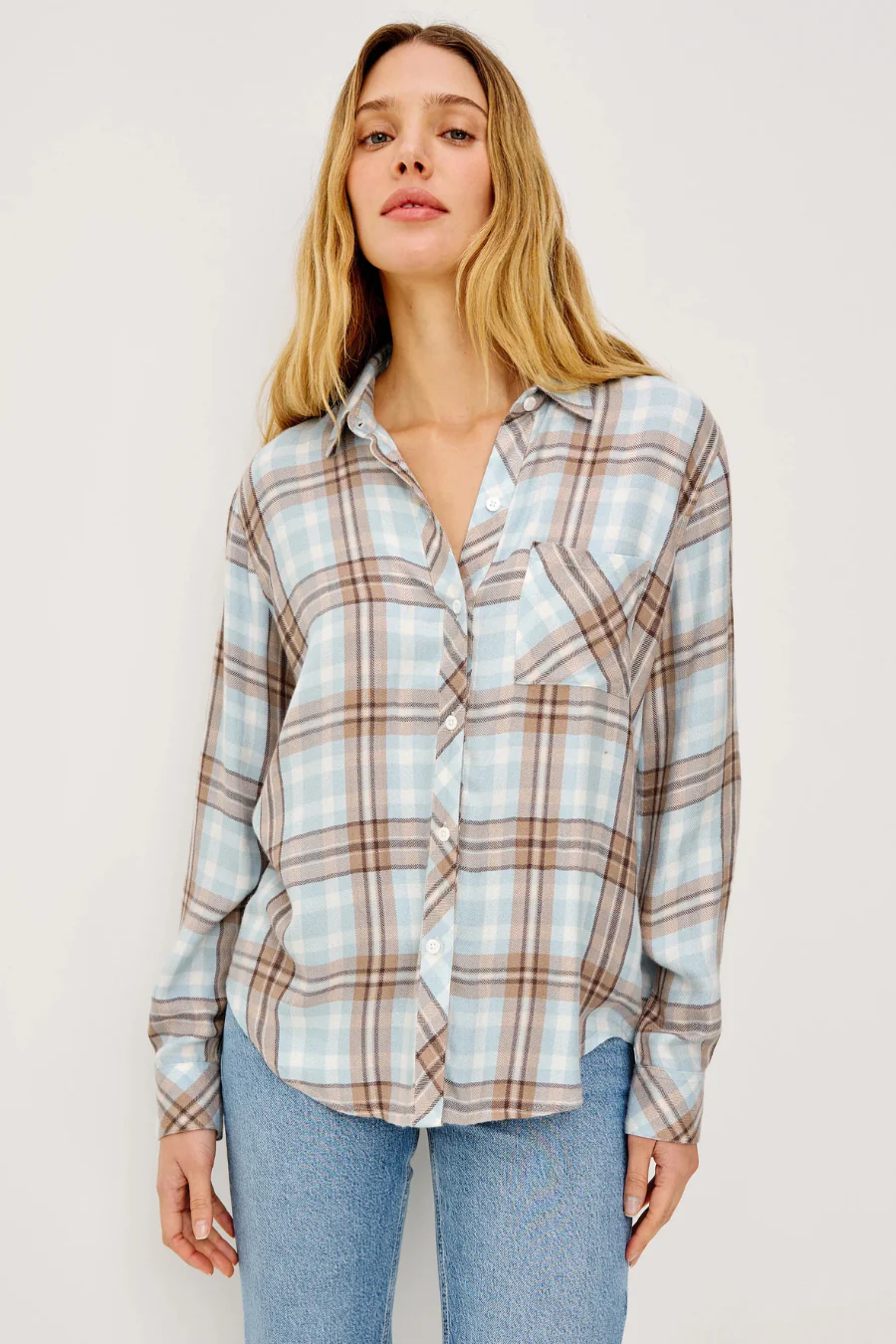 Hunter Shirt Chambray Ivory Dune - Image 3