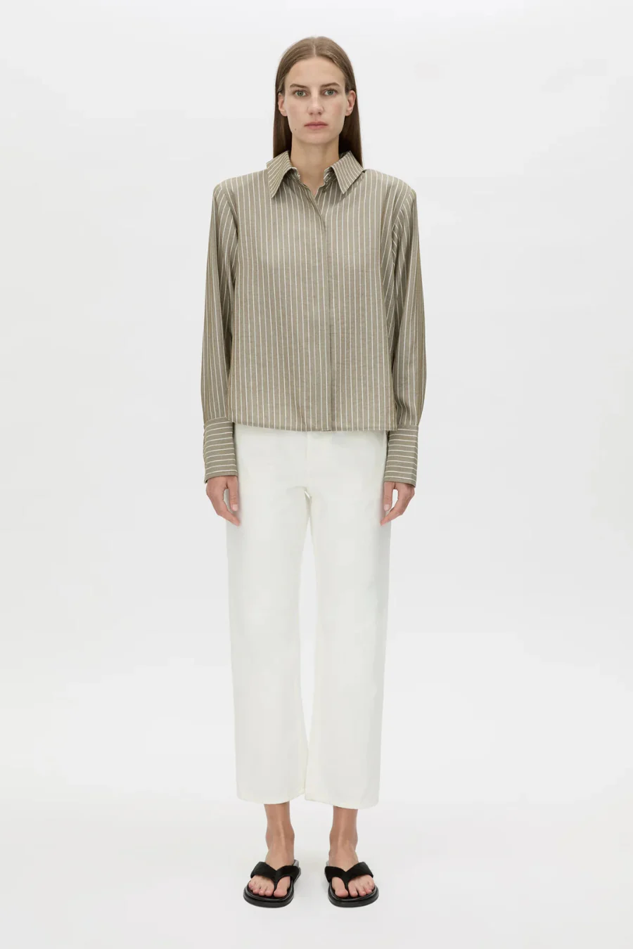 Illias Shirt Ash Stripe