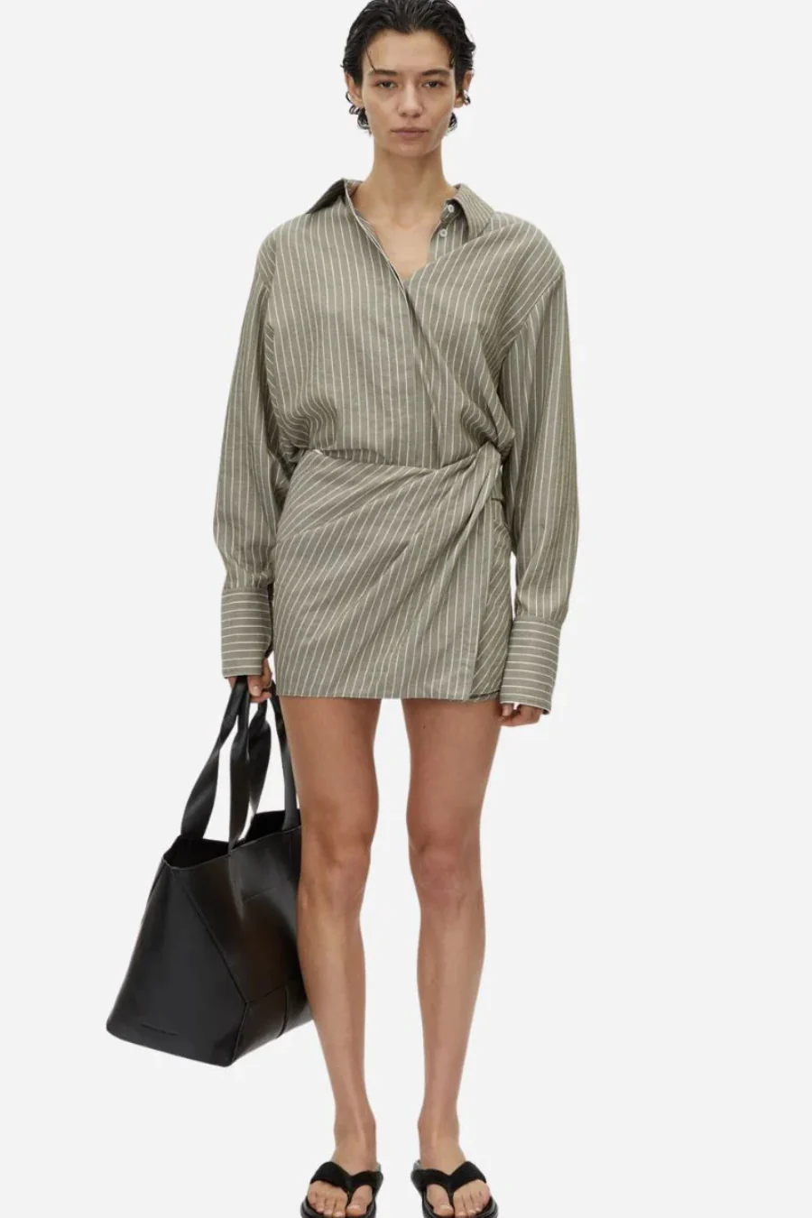Illias Skirt Ash Stripe