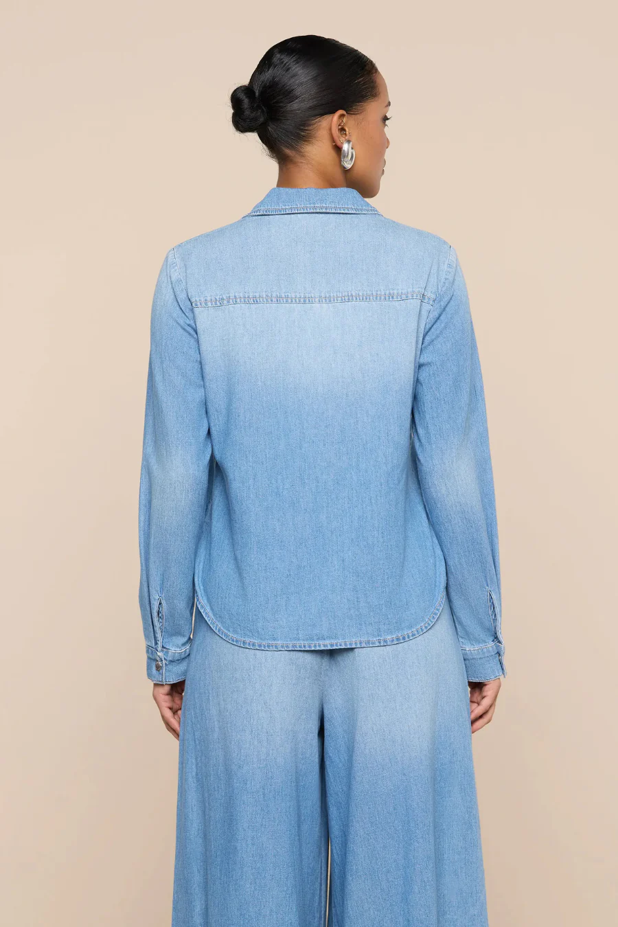 Isla Denim Shirt Havana - Image 2