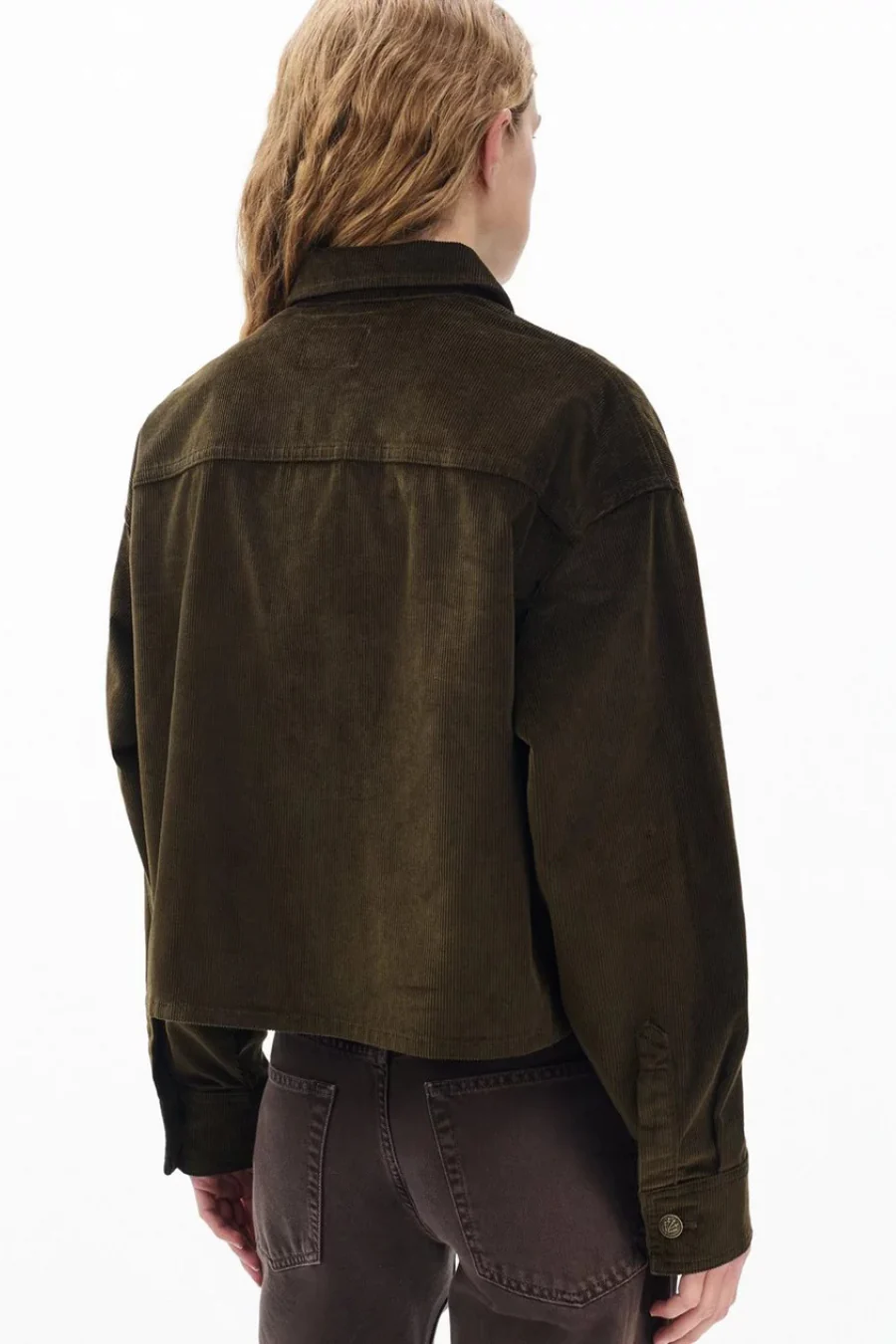 Jaiden Stretch Corduroy Shirt Jacket Balsam - Image 3