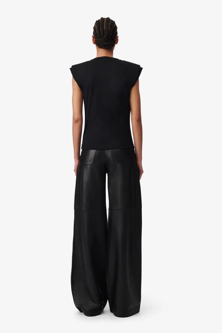 Janon Scoop Neck Top Black - Image 2