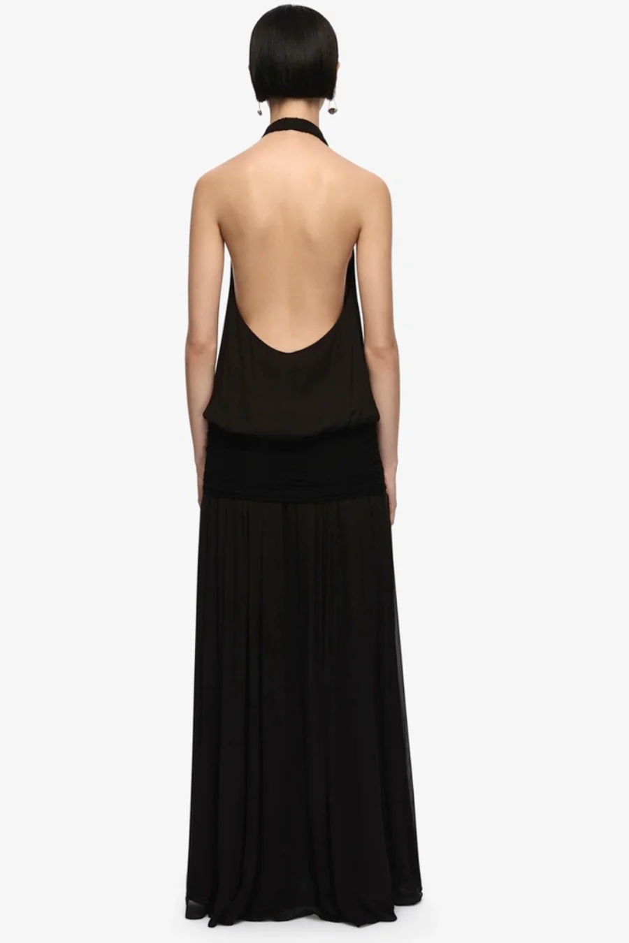 Jasmin V Neck Maxi Dress Black - Image 4