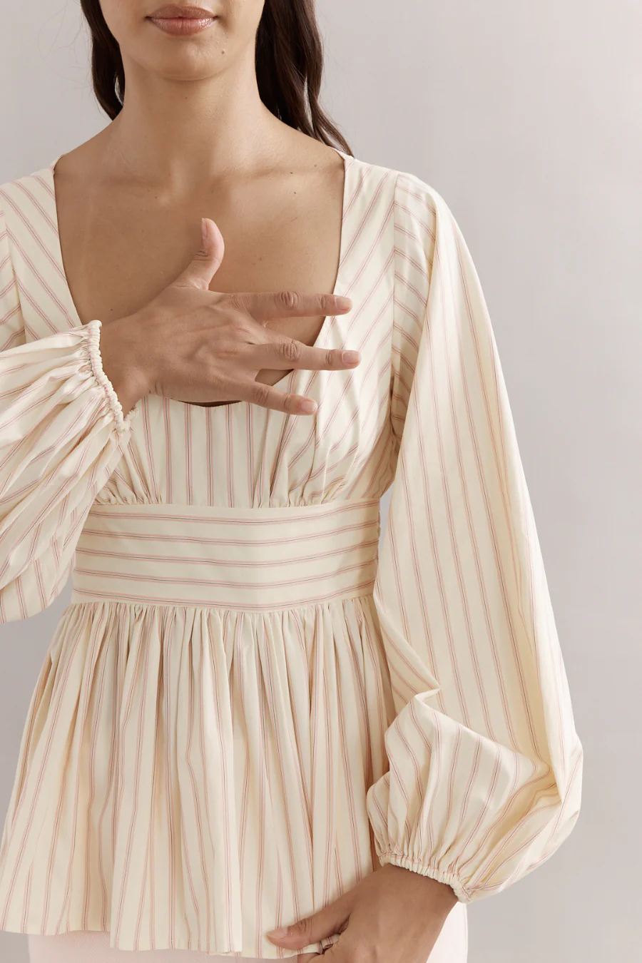 Jasmine Bodice Strawberries And Cream - Image 5