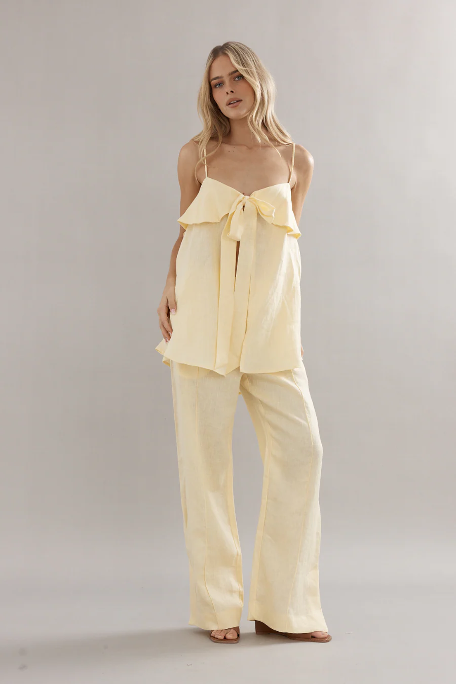 Jimmy Jogger Yellow Linen - Image 3