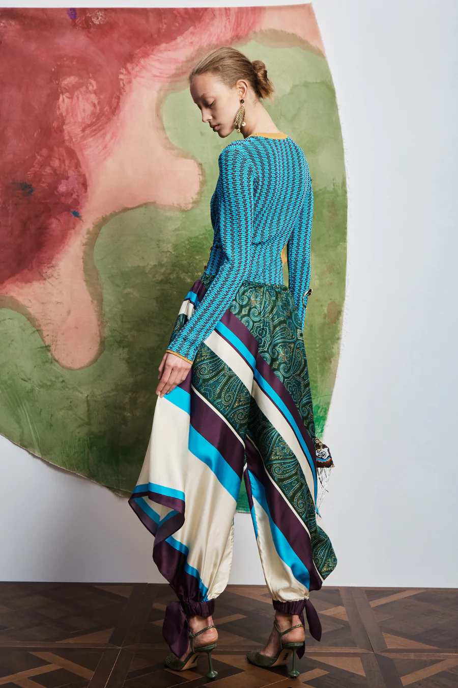 Joni Silk Pant Multi - Image 3