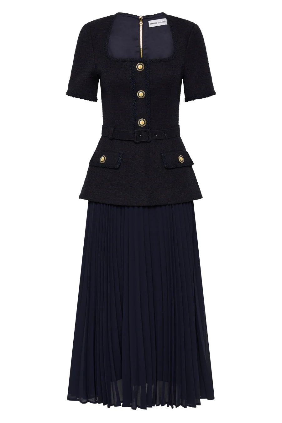 Jonie Midi Dress Navy - Image 5
